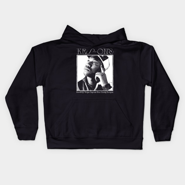 KRS-ONE  \\/\ Old School Hip Hop Kids Hoodie by DankFutura